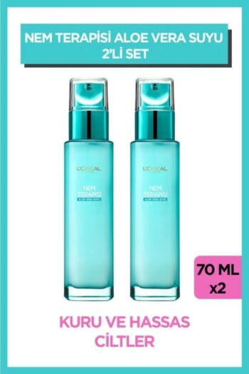 L'Oreal Paris Nem Terapisi Aloe Vera Suyu Kuru Ve Hassas Ciltler Için Nemlendirici Krem 2'li Set