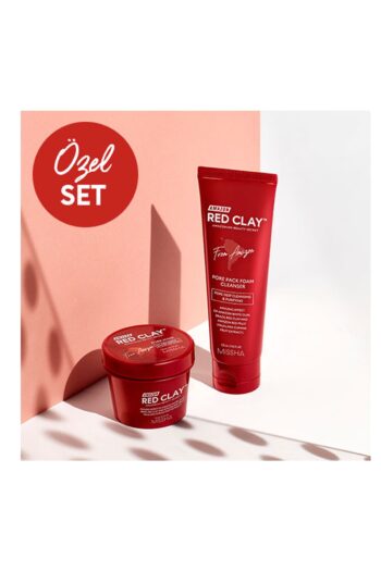 Missha Gözenekli Ciltler İçin Amazon Kili Maske ve Temizleyici Set (110ml+120ml) Amazon Red Clay Pore