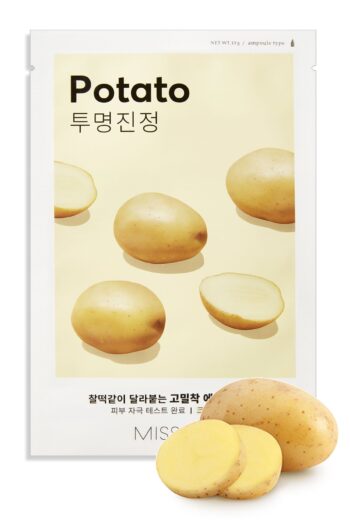 Missha Patates Özlü Aydınlık Görünüm Sunan Yaprak Maske (1ad) Airy Fit Sheet Mask Potato