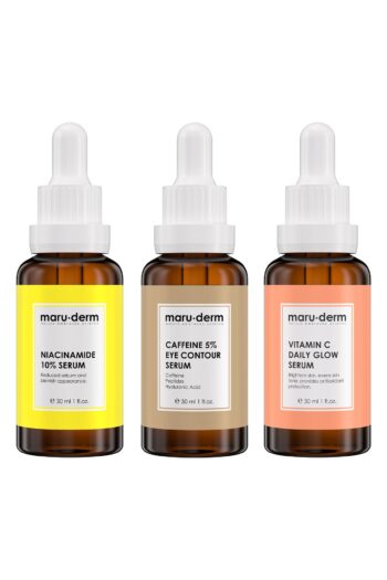 Maru.Derm Maruderm 3'lü Fırsat Serum Seti Mrd503 - Caffeine %5 Serum , Niacinamide %10 Serum, C Vitamini Serum