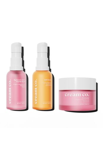 Cream Co. Dolgunlaştırıcı Canlandırıcı Leke Karşıtı Yenileyici Nemlendirici Aydınlatıcı Bakım Seti
