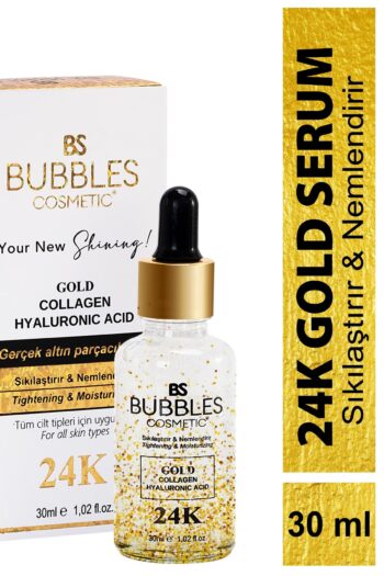 bs bubbles cosmetic 24k Altın Parçacıklı Kırışıklık Karşıtı Collagen Kolajen Serum 30 ml