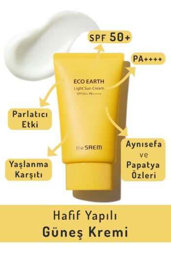 The Saem Hafif Yapılı Güneş Kremi 50 gr - Eco Earth Light Sun Cream Spf 50 Ve Pa (VİONİNE)