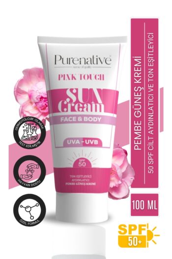 PURENATIVE 100 ml Ton Eşitleyici Pembe Güneş Kremi