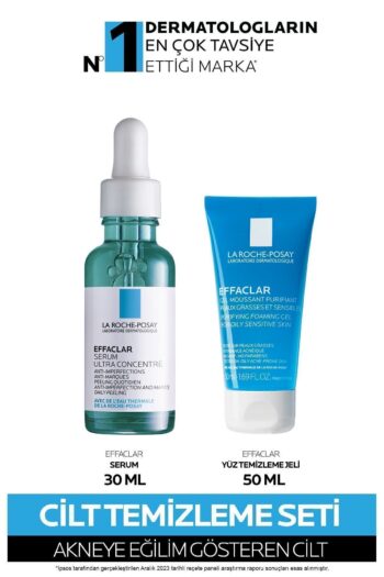 La Roche Posay Effaclar Leke Karşıtı Cilt Bakım Seti:Peeling Etkili Leke Karşıtı Serum & Yüz Temizleme Jeli