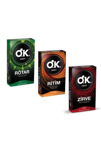 Okey 3 Kutu 3 Çeşit Prezervatif Ritim Rötar Zirve