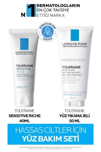 La Roche Posay Hassas Ciltler İçin Cilt Bakım Seti:  Tolariane Sensitive Riche Krem 40ML& Yüz Yıkama Jeli 50ML