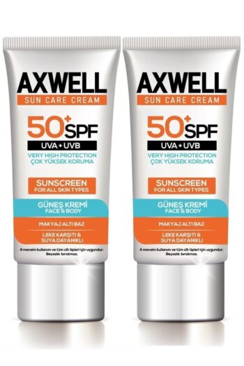 AXWELL Spf 50+ 2 Li Seti Leke Karşıtı Nemlendirici Yüksek Koruma Güneş Kremi 50 Ml