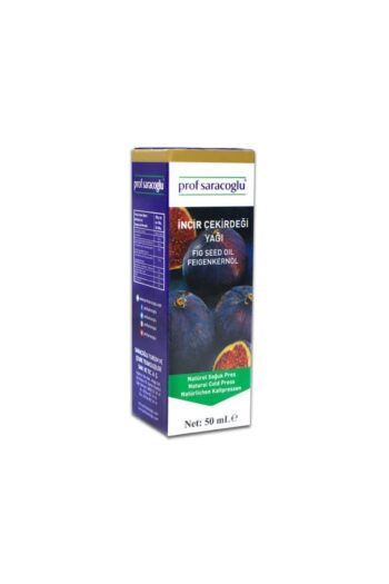 prof saracoglu Soğuk Sıkım Incir Çekirdeği Yağı %100 Saf Ve Doğal 50 ml