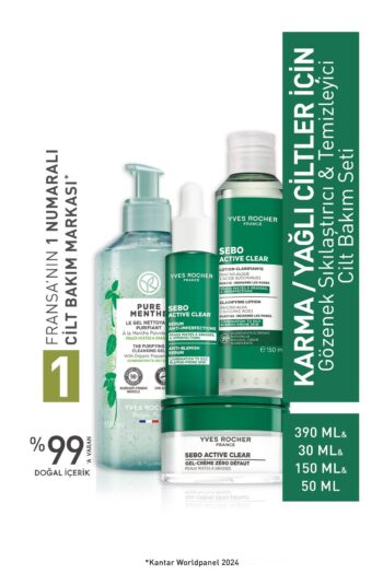 Yves Rocher Karma/ Yağlı Ciltler İçin Gözenek Sıkılaştırıcı Temizleyici Cilt Bakım Seti