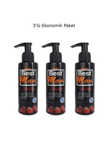 Best Man Bestman Çilek Aromalı Anal/vajinal Kullanıma Uygun Su Bazlı Kayganlaştırıcı Jel 3'lü Ekonomik Set