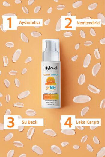 Hylovel Lekeli Ve Yağlı Ciltler Için Cilt Tonu Eşitleyici Aydınlatıcı Güneş Kremi Yüksek Korumalı 50 Spf