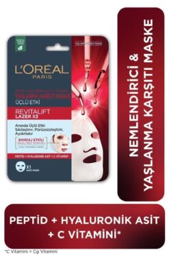 L'Oreal Paris Revitalift Lazer X3 Yaşlanma Karşıtı Maske