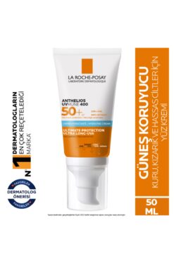 La Roche Posay Anthelios UVMune SPF50+Hassas Ve Kuru Ciltler İçin Suya Tere Dayanıklı Nemlendirici Güneş Kremi 50ml