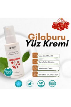 Vİ OP KOZMETİK Vi&Op Cosmetics Gilaburu Yağı Özlü Nemlendirici Yüz Kremi