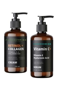 Puredermine Lekeler + Gözenekler + Aydınlatıcı Krem & Serum Set 240ml + 240 ml Cildini Yenile