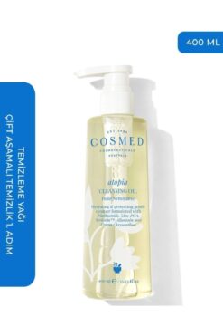 COSMED Atopia Cleansing Oil - Yüz Ve Vücut Için Temizleme Yağı - Yağ Bazlı Temizleyici 400 ml