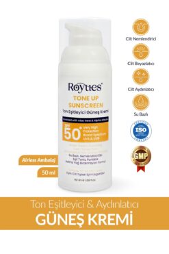 Royues Cilt Tonu Eşitleyici Yenileyici Güneş Kremi SPF50+ Cilt Bariyeri Onarıcı, Nemlendirici, 50ml