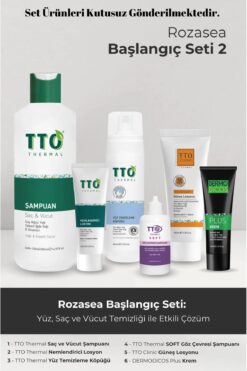 Tto Rozasea Başlangıç Seti 2 (DERMODİCOS PLUS, YÜZ TEMİZLEME KÖPÜĞÜ)