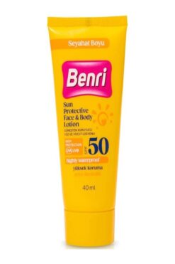 Benri Güneşten Koruyucu Yüz ve Vücut Losyonu SPF50 40 ml