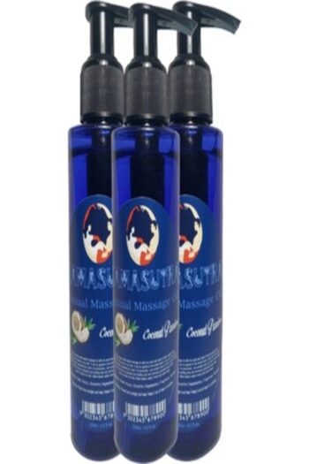 Kamasutra Coconut Sensual Pleasure Massage Oil | Aromatik Hindiztancevizli Masaj Yağı 125ml X 3 Adet