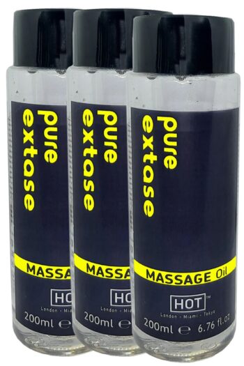 Hot Pure Extase Massage Oil 600 ml Aromalı Masaj Yağı X 3 ADET