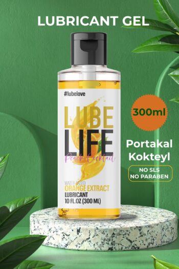 Lube Life Portakallı Su Bazlı Lubricant Jel 300ml Unisex Kayganlaştırıcı Jel