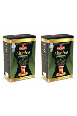 Çaykur Altınbaş Çay Teneke Kutu Bergomat 400 gr X 2 Adet