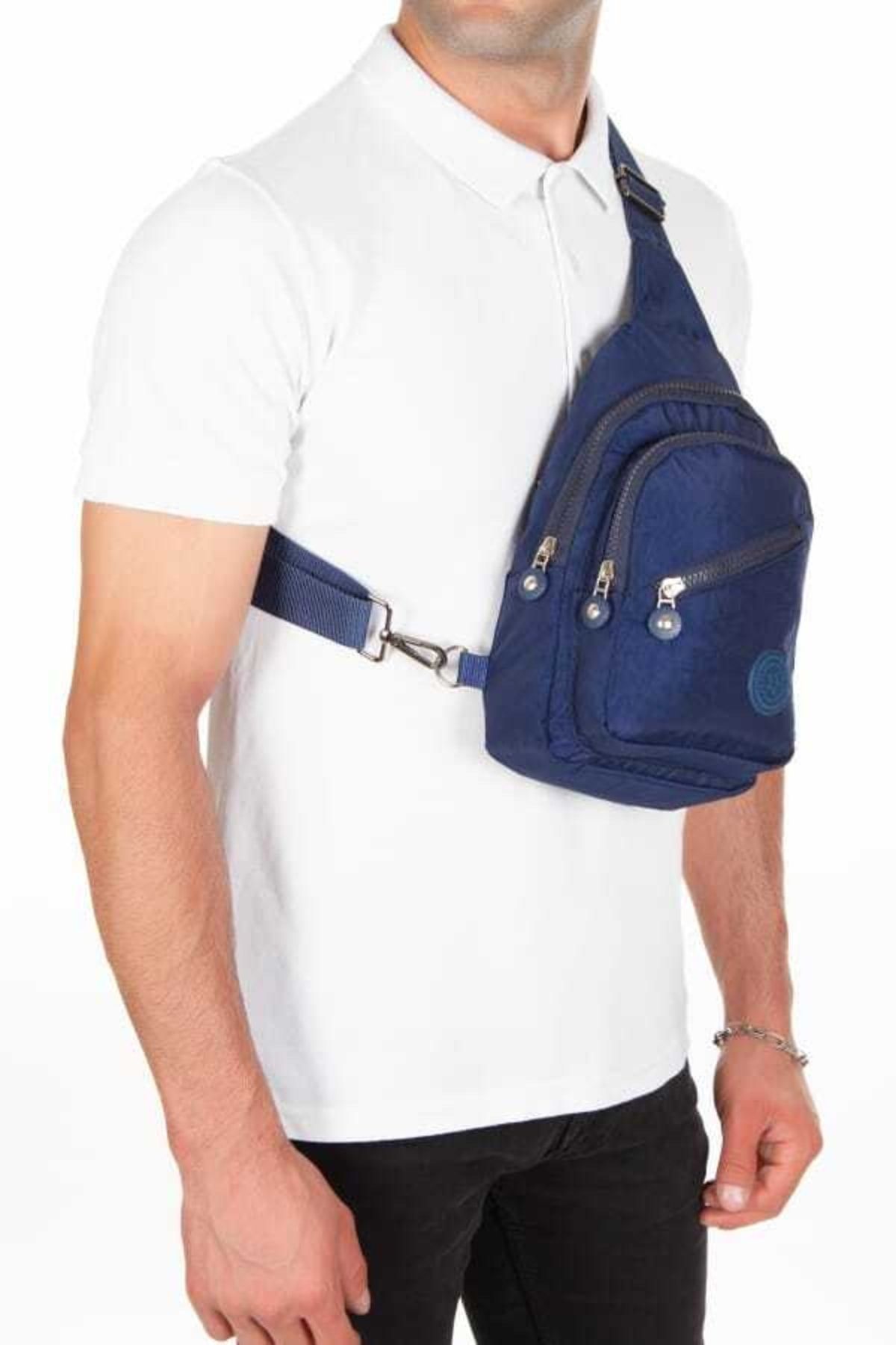 NEWISH POLO ACCESSORIES Yuppy Club Unisex Su Geçirmez Krinkıl Çapraz Askılı Bel Omuz Göğüs Ve Spor Çanta Günlük Bodybag - Görsel 13