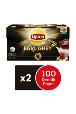 Lipton Earl Grey Demlik Poşet Cay 100'lü x 2 Adet