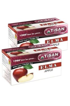 Tisan 2 Kutu Elma Çayı Sallama Çay Poşet Elma Çayı