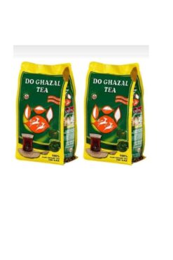 Do Ghazal Tea 2 ADET 2X400=800 GRAM DO GHAZAL YEŞİL SİYAH DÖKME 400 GRAM ÇAY TEA