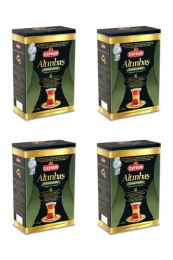 Çaykur Altınbaş Çay Teneke Kutu Bergomat 4*400 Gr