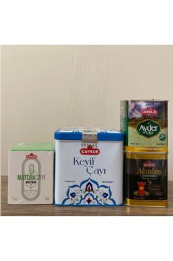 Çaykur Matcha Detox Çayı 60 gr + Keyif Çayı 200gr + Altınbaş Tomurcuk 100gr + Ayder Çayı 100gr