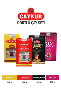 Çaykur Rize Turist Çayı 200gr+çay Çiçeği 200gr+altınbaş Klasik 200gr+filiz Çayı 200gr 4'lü Set