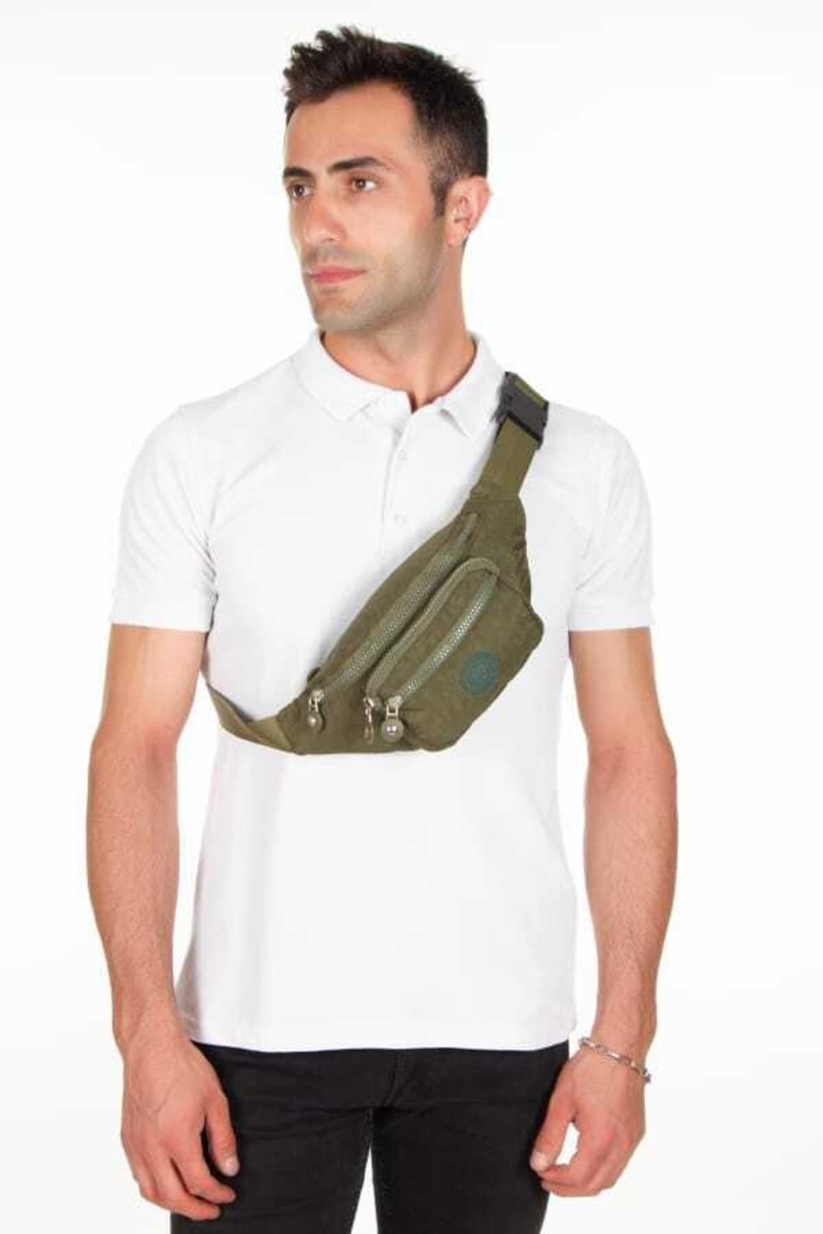 Newish Polo Yuppy Club Krinkıl Çapraz Askılı Bel Omuz Ve Spor Çanta - Görsel 3