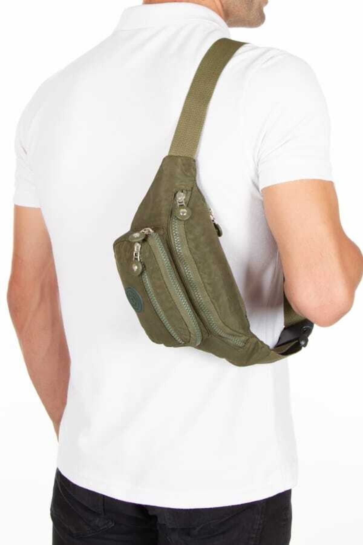 Newish Polo Yuppy Club Krinkıl Çapraz Askılı Bel Omuz Ve Spor Çanta - Görsel 5