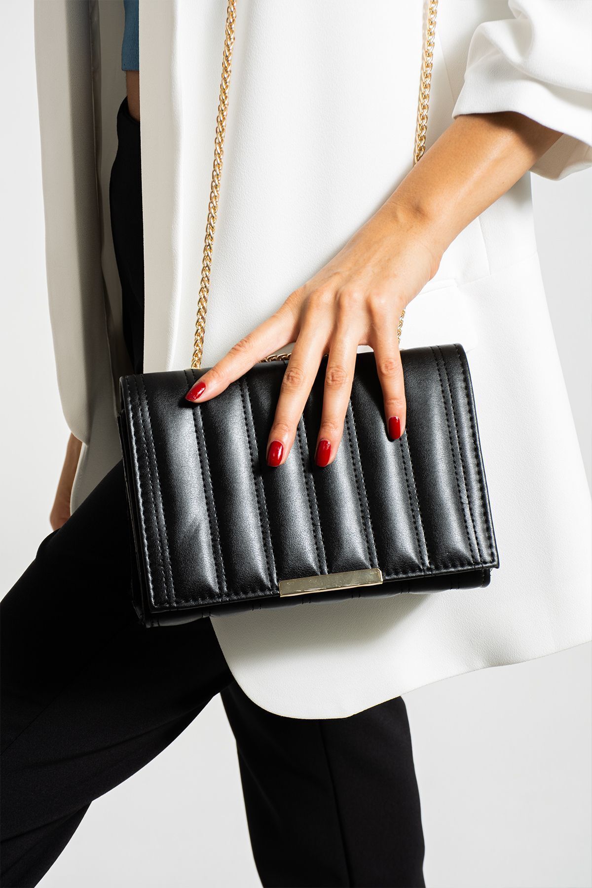 butikbatii Zincir Askılı Mıknatıslı Omuz Ve El Çantası. - Görsel 5