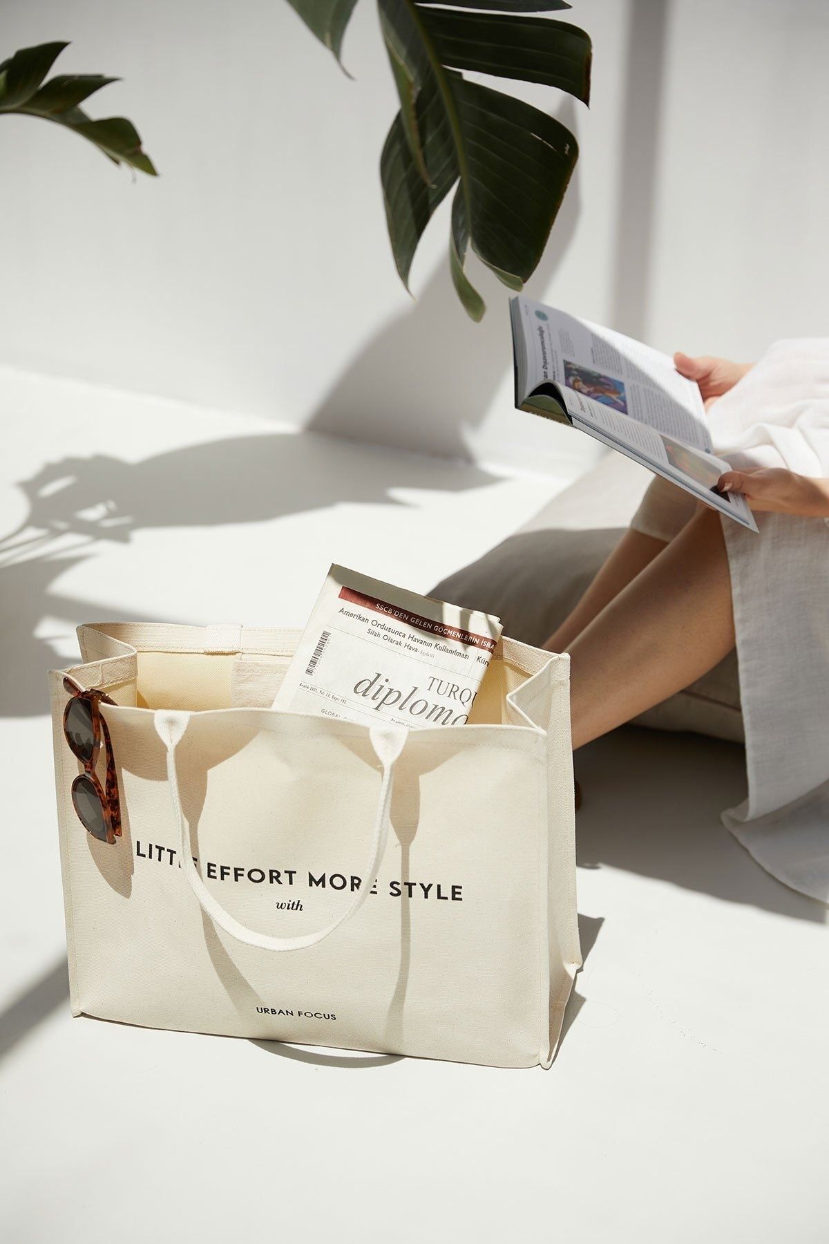 urban focus Baskılı Kanvas Çanta