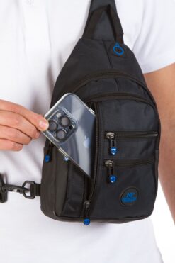 Newish Polo Unisex Su Geçirmez Kulaklık Usb Çıkışlı Çapraz Askılı Çanta Bel Omuz Ve Göğüs Çanta Günlük Bodybag