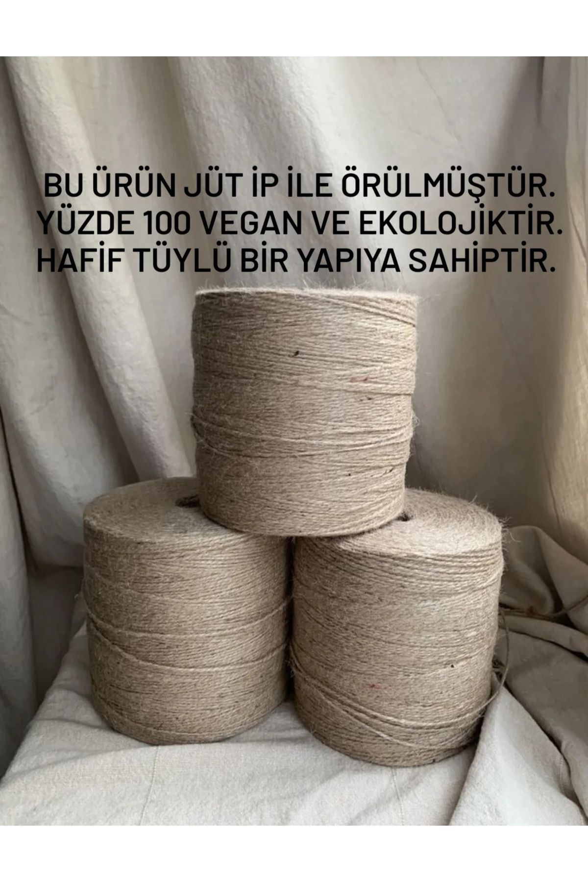 MARİANO VENANZİO Çınarcık Jüt Kol Çantası, Omuz, Plaj, - Görsel 3