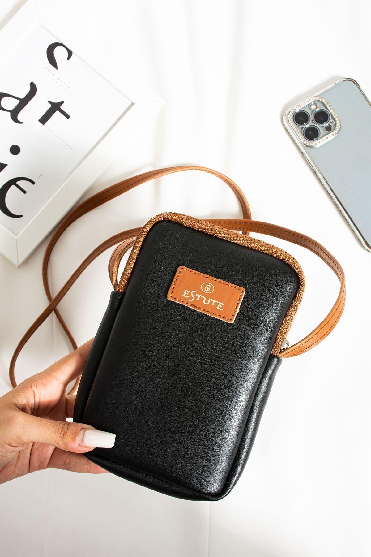 ESTUTE Unisex 2 Li Paket Telefon Luk Ayarlanabilir Çapraz Çanta - Görsel 4