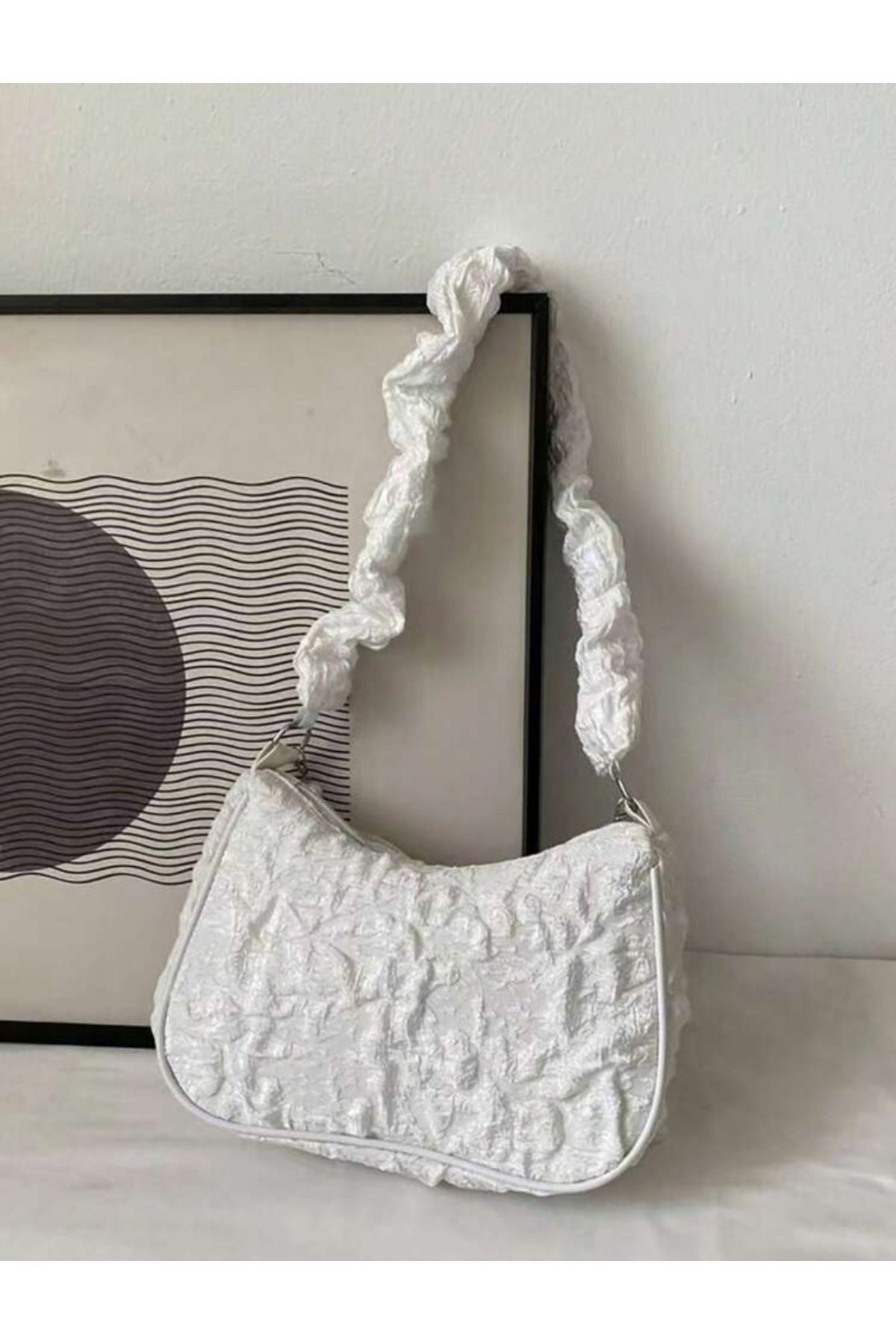 MES Jewels Pinterest Tarzı Kadın Kol Omuz Çantası - Görsel 2