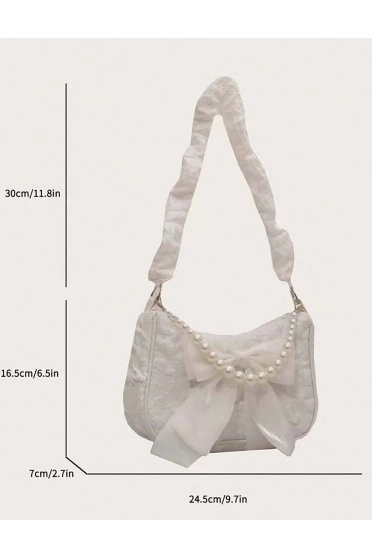 MES Jewels Pinterest Tarzı Kadın Kol Omuz Çantası - Görsel 4