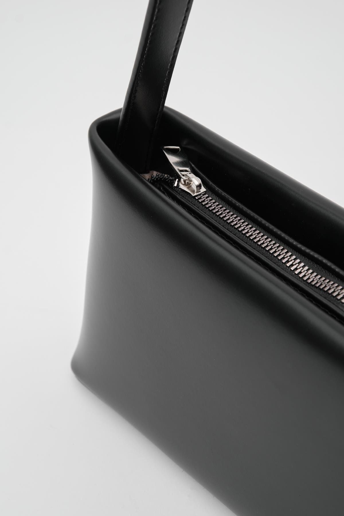 Shule Bags Capella Basic Siyah Baget Çanta - Görsel 5