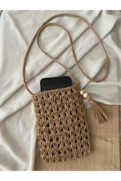 Tasu offical Hasır Telefon çantası ,kağıt ip çanta