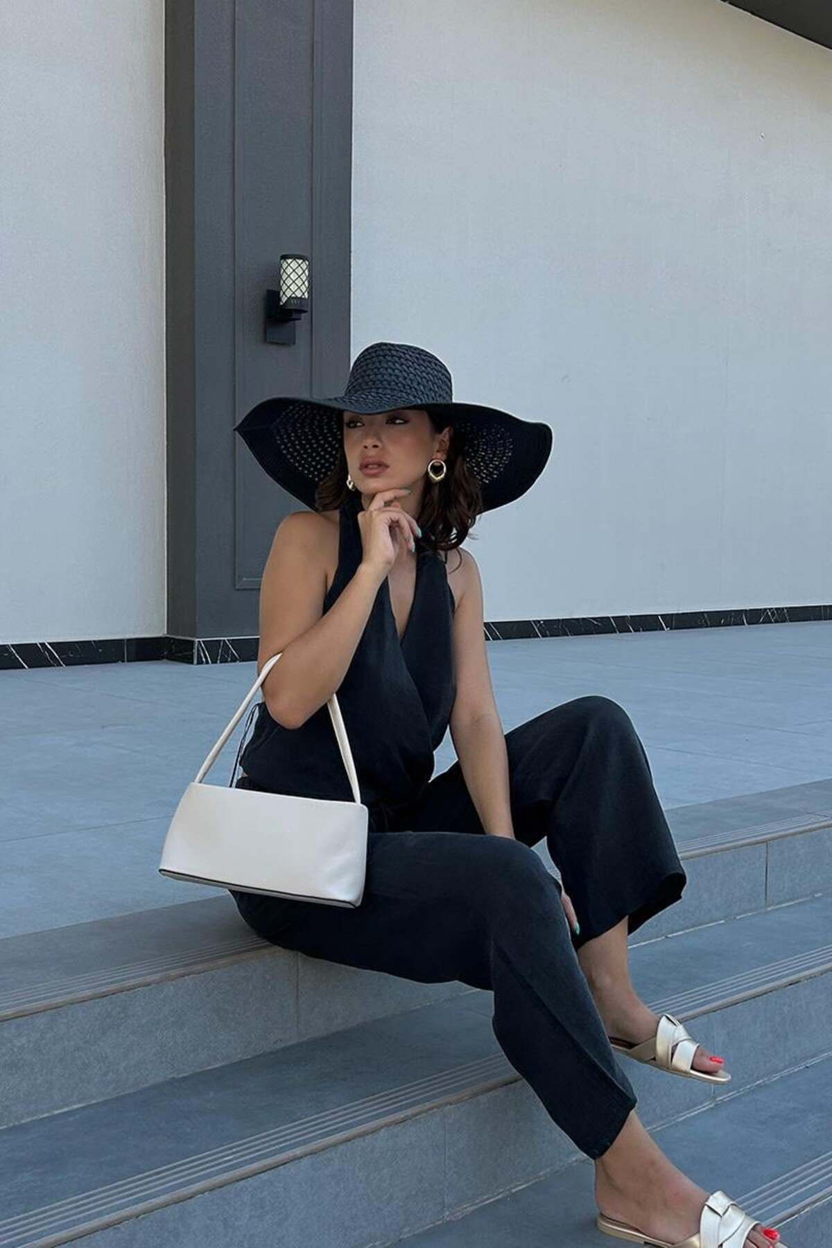 Shule Bags Capella Basic Krem Baget Çanta - Görsel 5