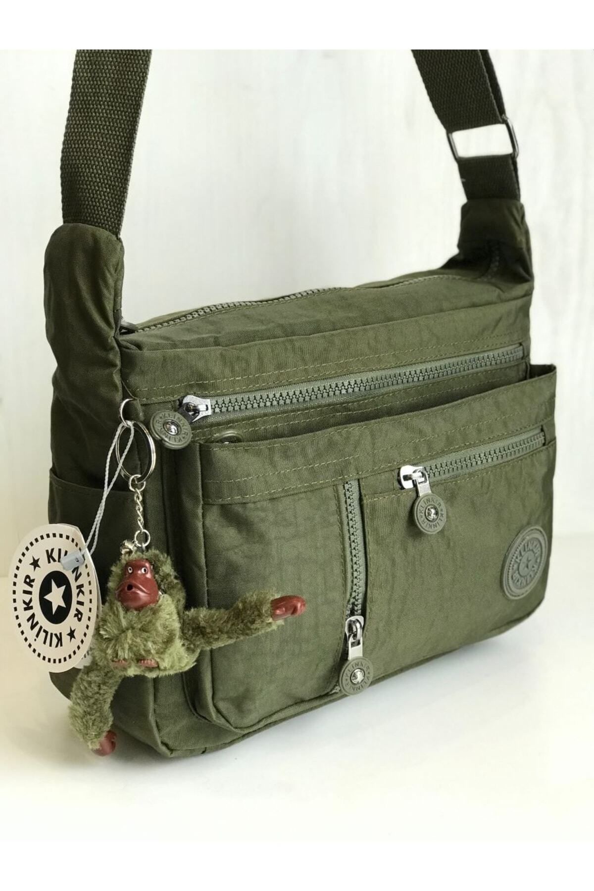 Klinkır Kılinkır Postacı Çanta Çok Cepli Çapraz Askılı Yağmura Dayanıklı Kumaş - Görsel 4
