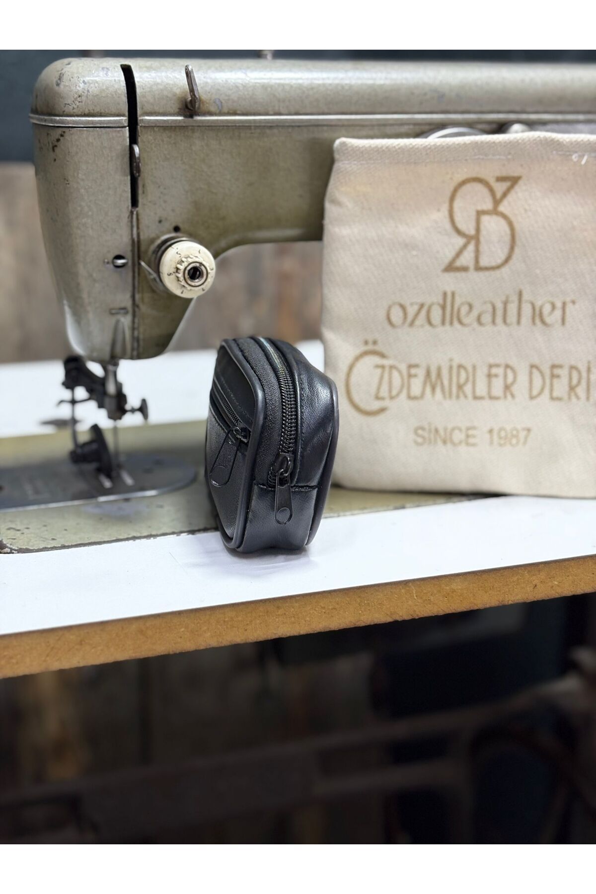 özdemirler deri 2 Gözlü Küçük Deri Kemerlik, Hakiki Deri Kemer Cüzdanı, Bozuk Para Cüzdanı, Kemer Çantası - Görsel 2