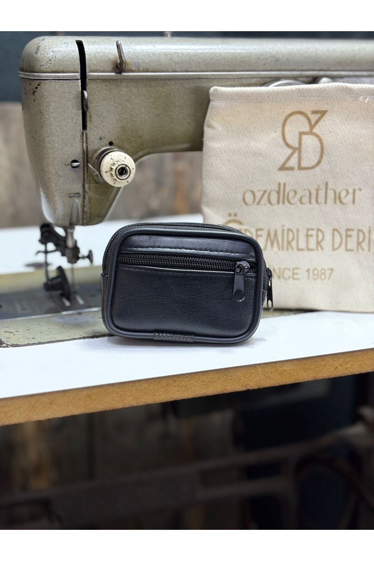 özdemirler deri 2 Gözlü Küçük Deri Kemerlik, Hakiki Deri Kemer Cüzdanı, Bozuk Para Cüzdanı, Kemer Çantası - Görsel 3
